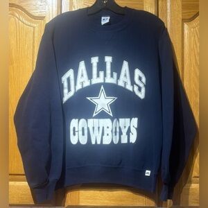 Vintage 90’s Russell Athletic Navy Blue Dallas Cowboys Crewneck Sweatshirt M
